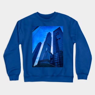 Hudson Yards Skyscrapers Blue Sky Manhattan NYC Crewneck Sweatshirt